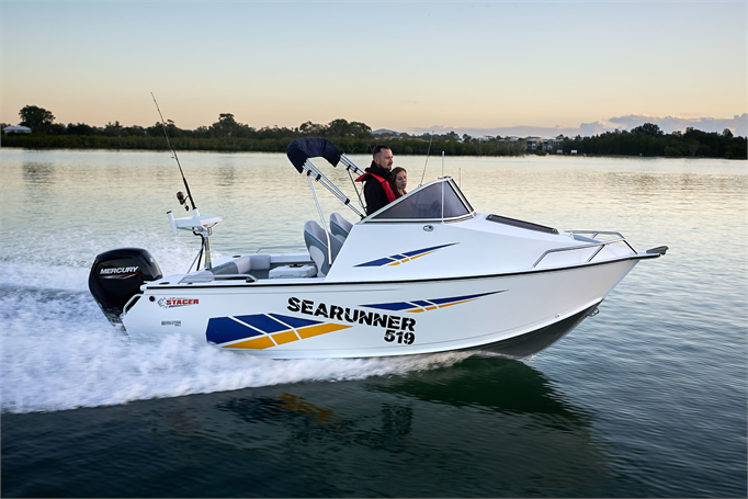 Sea Runners Aluminium side console